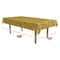 Beistle 54" x 108" Yellow Straw Print Table Cover